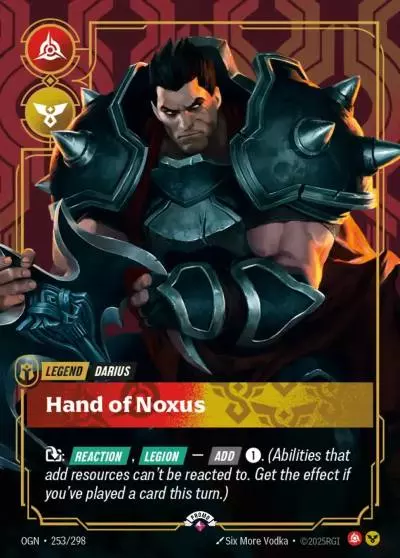 Darius Hand of Noxus - OGN-253-p - Promotional Cards - Riftbound card